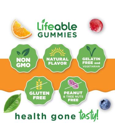 Lifeable Probiotics Gummies | 2 Billion CFU | Great Tasting Probiotic Gummies for Women | Probiotic Gummy for Gut Health and Immune Support | Probiotics for Women and Men | 90 Gummies - Buy Online on GoSupps.com