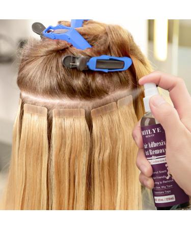 Hair Adhesive Fast Remover 4oz - Tape in Extension & Wig Glue Remover Spray - Clear Coconut Scent - Buy Online on GoSupps.com