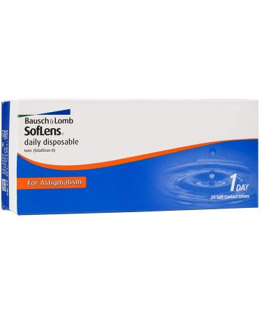 Bausch + Lomb Soflens Daily Daily Toric daily lenses toric contact lenses soft 30 pieces BC 8.6 mm / dia 14.2 / Cyl -1.75 / axis 180 / -2.25 Diopttries 8.6 millimeters 14.2 millimeter -1.75 180 30