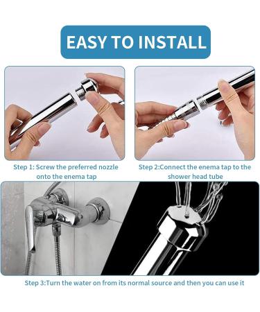 Buy Aluminum Shower Set - 3-Part Wash System with Shower Head & Accessories | International Shipping Available - Buy Online on GoSupps.com