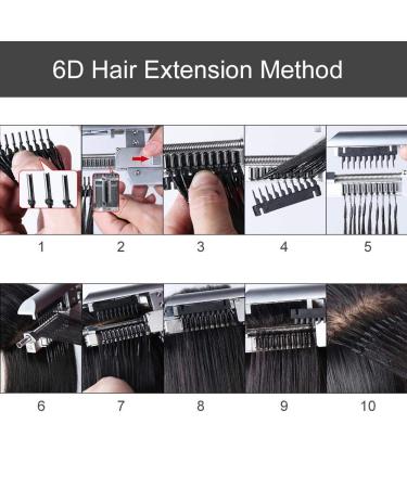 Snap Comb Wig Clips for Hair Extensions - 40 Pack No-Track Buckle Clips for Real Hair Ponytail Accessories - DIY Tool Kit (10-Teeth) - Buy Online on GoSupps.com