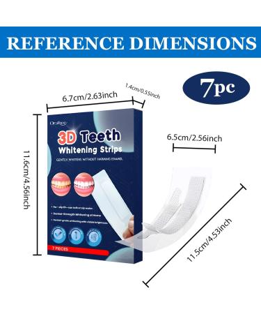 Blanchiment Dentaire 7 Pi ces Saveur menthe Bandes de Blanchiment Instantan white bande blanchissante Sans danger pour l' mail Haleine Fra che pour les Dents Aide Eliminer Caf Soda vin Tache - Buy Online on GoSupps.com
