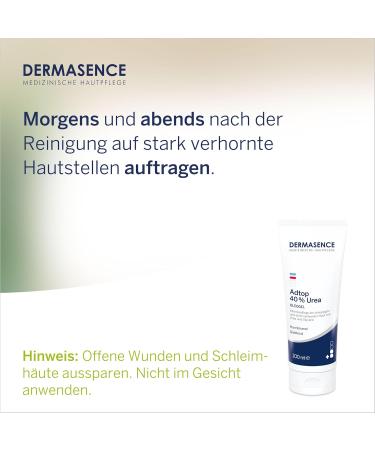  DERMASENCE DERMASENCE Adtop 40% Urea 100 ml - Intensive care for scaly and very calloused skin with urea and glycerin - Buy Online on GoSupps.com