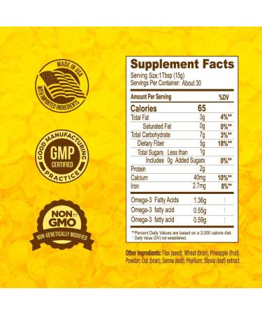 ReguFIT Metabolism Booster Supplement Powder - High Fiber Detox for Digestive Health - Non-GMO Pineapple Flavor - 30 Servings (1 lb) - Buy Online on GoSupps.com