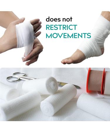 Medrull 20-Piece 6cm x 4m Gauze Bandage Set - Ultra Crepp Fixation Bandages for Superior Dressing Material - Buy Online on GoSupps.com