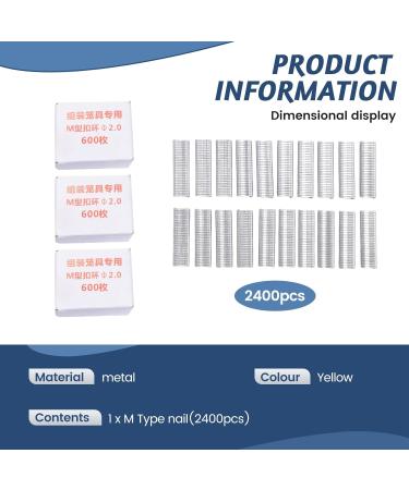 Otueidnsy Type M Nail Ring Pliers Type M Nail Ring Pliers Type M Nail Ring Pliers Thickened for Manual Tying (M Nail +2400Clips) - Buy Online on GoSupps.com