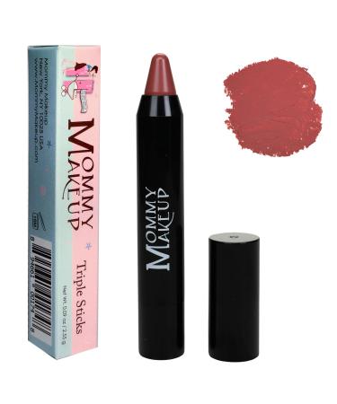Triple Sticks Lipstick & Cream Blush - Moisturizing long-wearing lip color with medium coverage for lips and cheeks  Tess  Tess - A muted rose - Buy Online on GoSupps.com