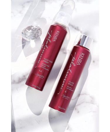 Kenra Platinum Glass Spray 6 - Luminous Nourishing Hairspray for Heat Styling, Frizz Control, and Shine - 5 Fl Oz - Buy Online on GoSupps.com