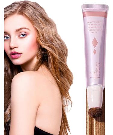 Liquid for Cheeks 3 in 1 Creamy Highlighter Stick Self Sharpening Stick Highlighter Contouring Shimmer Liquid Powder Waterproof Light Face Cosmetics Guanglu 05 - Buy Online on GoSupps.com