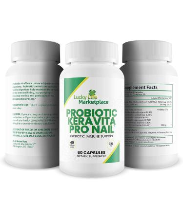 Keravita Pro Nail - Probiotic Immune Support for Fungus Defense & Clear Nails - Healthy Gut Microbiome Aid - Buy Online on GoSupps.com