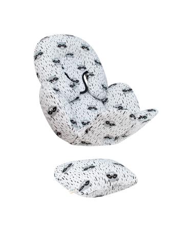 JYOKO Kids Reducer Support Cushion for Head & Body Baby (Raccoon 3 Pieces) Raccoon Head Body and Back Support 3 pieces