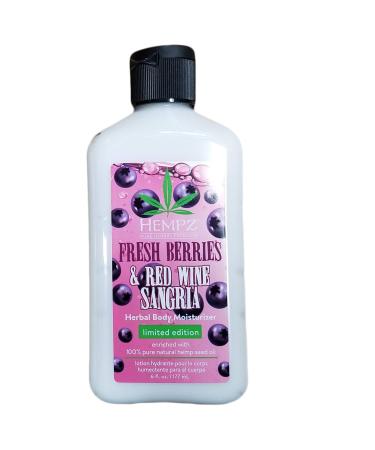 Hempz Fresh Berries & Red Wine Sangria Body Moisturizer 6oz