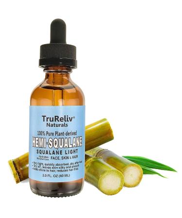 HemiSqualane 100% Pure Plant Derived Dry Oil 2 Fl Oz - 60 ml | Natural Moisturizer for Face, Skin, Body, and Hair - Buy Online on GoSupps.com