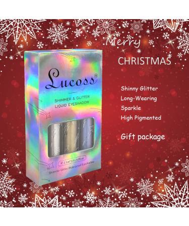 Hotiary Shimmer Liquid Eyeshadow Set - Metallic Glitter Eye Makeup Trio | Long Lasting Waterproof Formula - Buy Online on GoSupps.com