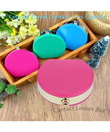 Akozon Contact Lens Travel Kit - Mini Case for Eye Care at Home & Travel (Pink) - Best for International Shipping - Buy Online on GoSupps.com