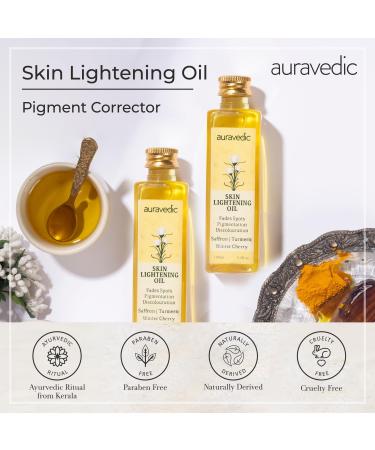 Auravedic Skin Lightening Oil - 100ml (Pack of 2) | Best International Shipping & Natural Glow - Buy Online on GoSupps.com