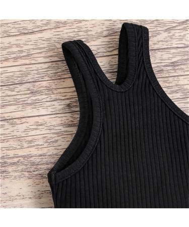 Girls Dance Tank Top One Shoulder Racerback Tie Dye Crop Sleeveless Black Bra Top - Size 5-6 Years - Buy Online on GoSupps.com