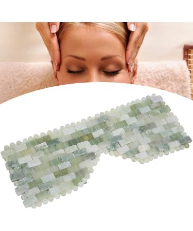 Verdant Touch Jadestone Eye Mask - Natural Facial Massage Device for Relaxation & Eye Care | Calms Tiredness & Reduces Stress - Buy Online on GoSupps.com