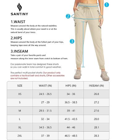 SANTINY Women's Lightweight Quick Dry Hiking Cargo Joggers - Purple Medium - Buy Online on GoSupps.com