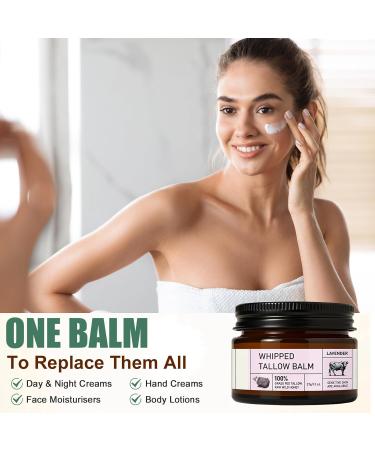 Boloshine Whipped Beef Tallow Skincare Beef Tallow for Skin 100 GrassFed Beef Tallow Natural Honey Moisturizer for Face and Body Deep Hydration Unit Size Lavender Lavender 1 g 1er Pack - Buy Online on GoSupps.com
