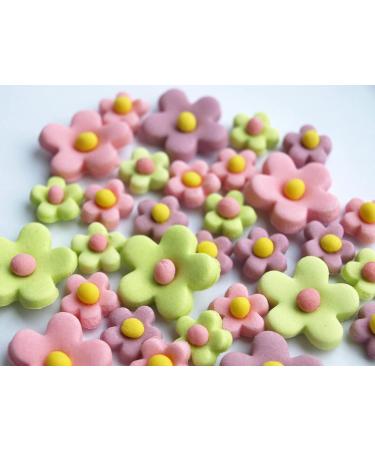 24x Blossoms Sugar Flowers - Easter Edible Fondant Cupcake Cake Toppers Spring Party - Buy Online on GoSupps.com