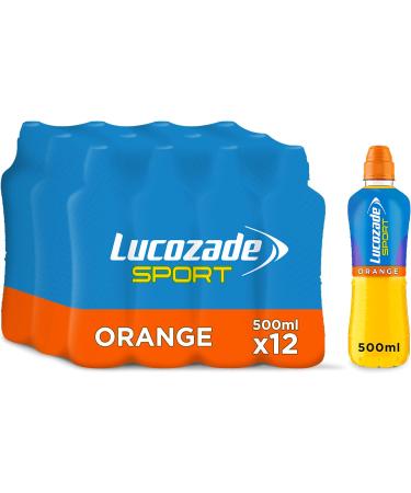 Lucozade Sport Orange 12x500ml (Packaging May Vary) & Lucozade Zero Fizzy Drink Tropical Flavour Sugar Free Low Calorie 6 Pack 330ml Cans Orange + Tropical Flavour 500 ml (Pack of 12) - Buy Online on GoSupps.com
