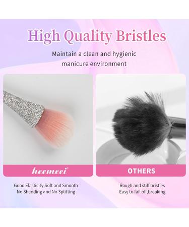 Premium Nail Dust Brush with Rhinestones - Fluffy Acrylic Duster for Nail Powder Removal | Essential Nail Tool - Buy Online on GoSupps.com