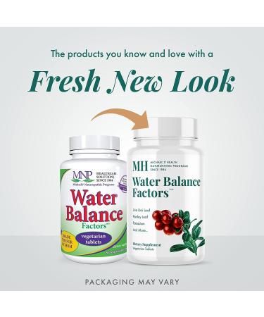 MICHAEL'S Health Water Balance Factors - 120 Vegetarian Tablets | Balance Fluid Levels with Potassium & Vitamin B6 | Gluten Free Kosher | 40 Servings - Buy Online on GoSupps.com