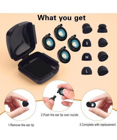 XANGNIER Reusable Silicone Ear Plugs for Sleeping - 2 Pair Noise Cancelling Earplugs for Hearing Protection and Sound Blocking - Ideal for Work, Study, Travel, Concerts, and Motorcycle - Buy Online on GoSupps.com