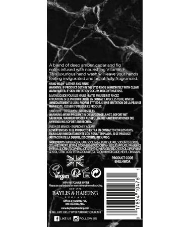 Baylis & Harding Elements Hand Wash Bundle - Dark Fig & Amber, Oud Wood & Bergamot - 6x500ml Vegan-Friendly Hand Wash Set - Buy Online on GoSupps.com
