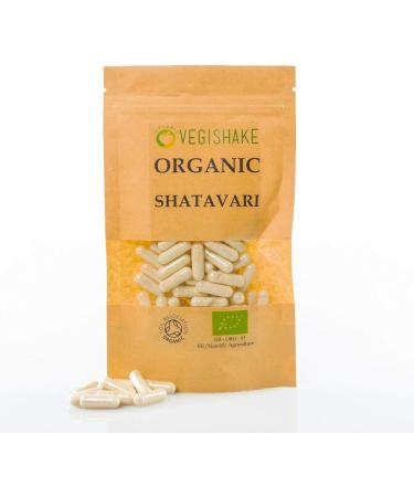 Organic Shatavari HPMC Capsules 800mg Wellness Supplements Hormonal Balance - Male/Female Reproductive Hormones - Libido Vegan Halal Kosher (30 Capsules) - Buy Online on GoSupps.com