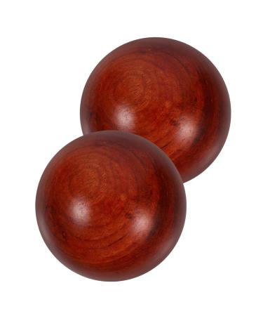 Kombiuda 2st wooden trade manual massage healthy balls toy balls for health exercises wood play baoding balls for the hands of muscle-stretch balls Ball bamboo Kreischer Handbuch 5*5cm As shown