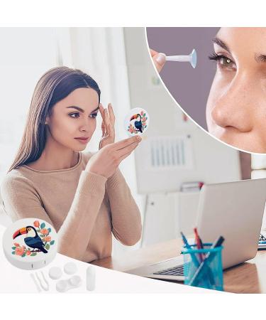 Buy Rose Toucan Contact Lens Travel Kit - Portable & Cute Contact Box with Mirror for Daily Outdoor Use - Buy Online on GoSupps.com