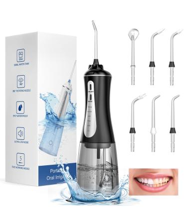 ETROBOT Mundschusche Wireless 2024 Electric Water Flosser 5 modes & 6 nozzles 350ml (enlarged) interdental cleaner IPX7 waterproof oral shower test winner tooth shower for mouth care