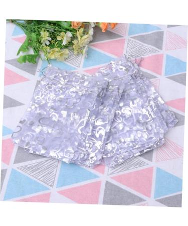 Anneome 100pcs Wedding Candy Pouch Mini Party Bags Packing Bag Bride Christmas Chocolate Candies 7X9cm Silver - Buy Online on GoSupps.com