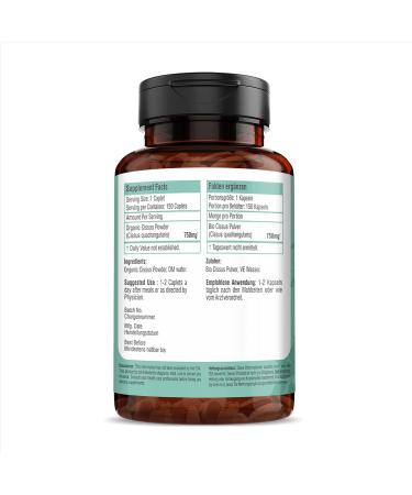 H&C Cissus/Hadjod Caplets (Cissus quadrangularis) - 750 mg 150 Counts | Herbal Supplement for Bone Health 750mg Caplets - Buy Online on GoSupps.com