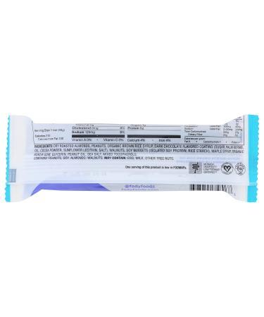 Fody Dark Chocolate Nuts & Sea Salt Snack Bar - Lactose Free Gluten Free 12-Pack | International Shipping Available - Buy Online on GoSupps.com