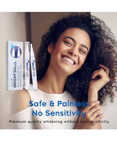 AsaVea Teeth Whitening Pen: Effective, Painless, No Sensitivity, Travel-Friendly - 2 Pens for Beautiful White Smile with Natural Mint Flavor - Buy Online on GoSupps.com