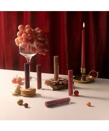 rom&nd Zero Velvet Tint Velvet Winery Edition | Long-Lasting Smudge-Resistant Matte Lip Tint in Deep Port | K-Beauty Velvety Matte Stain - Buy Online on GoSupps.com