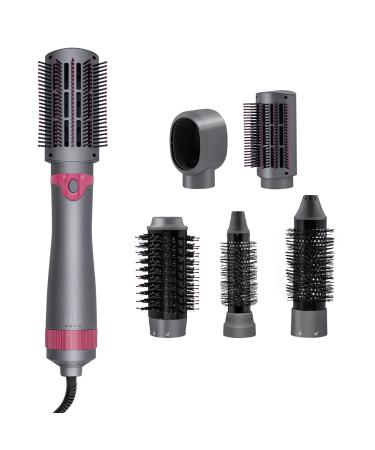 Hair Brush Dryer Mcbazel 5 in 1 Detachable Hair Dryer 1000W Hot Air Styler with 3 Temperature Settings Lightweight Travel Hair Dryer Hot Air Brush for Women - Buy Online on GoSupps.com