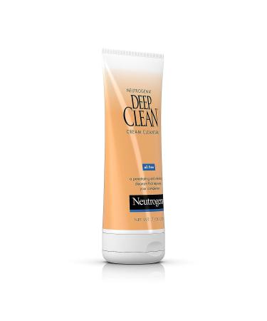 Neutrogena Deep Clean Daily Facial Cream Cleanser - 7 fl. oz | Beta Hydroxy Acid | Oil-Free & Non-Comedogenic - Buy Online on GoSupps.com