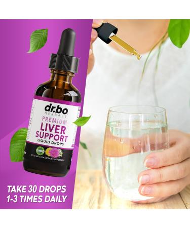 Liver Cleanse Detox Support Capsules & Drops - Organic Liver Support Supplement Liquid Milk Thistle Dandelion Chanca Piedra Extract Artichoke Leaf - Health Formula Herbal Vita Drops 2oz - Buy Online on GoSupps.com