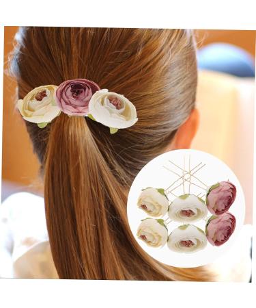 minkissy 9 Pairs Rose Hairpin Flower Hair Clips for Hair Barrettes for Women Bobby Pin Bridal Hair Accessories Hair Pin Hair Jewelry Prom Hair Accessories Hanfu Hair Stick Child Alloy - Buy Online on GoSupps.com
