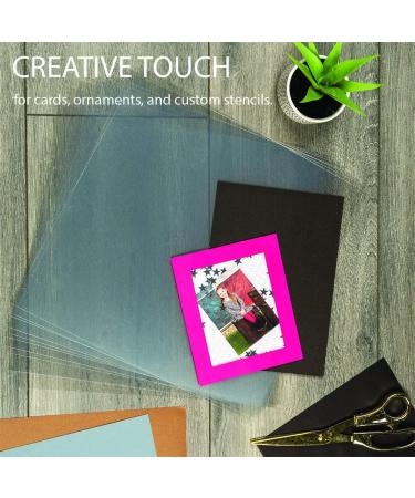 Samsill 50 Pack 12x12 .007 Clear Craft Plastic Sheets for Cricut Stencils & Crafts - Buy Online on GoSupps.com
