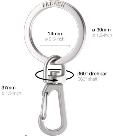 Fabach 5 Pack Carabiner Keychain - Rotatable Key Ring & Mini Key Holder for Tinkering - Durable Removable Hook for All Your Keys - Buy Online on GoSupps.com