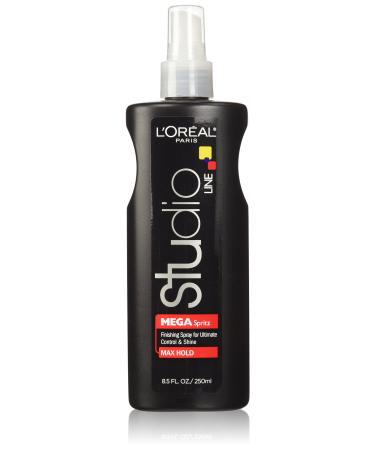 Loreal Studio Spritz Mega Max Hold 8.5 Ounce Pump (251ml) (2 Pack) Unscented 8.5 Fl Oz (Pack of 2)