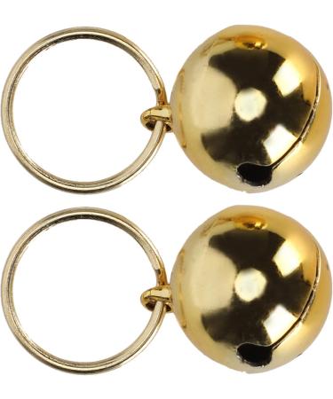 Crisp Sound Round Charm Extra Pair of Cat & Dog Brass Portable Bells Collar Charm Bells for Save Birds & Wildlife(Gold) - Buy Online on GoSupps.com