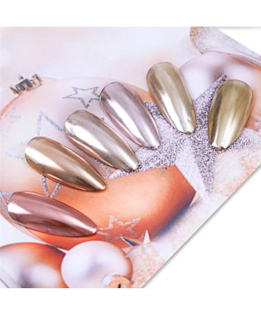 Buy Metallic Nail Powder Set - 6 Colors Chrome Nail Art Pigment for Stunning Shine & Mirror Effect - Buy Online on GoSupps.com