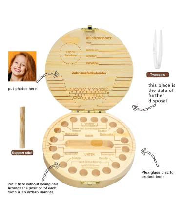 Techeel Wooden Dinosaur Tooth Box | Perfect Storage for Baby Teeth & Milk Teeth Souvenirs - Buy Online on GoSupps.com