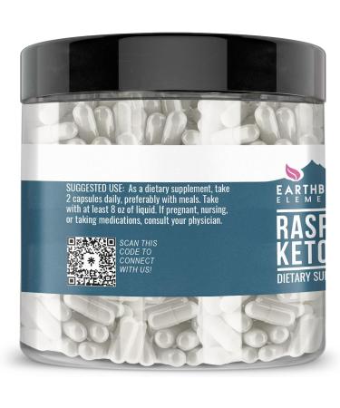 Earthborn Elements Raspberry Ketones 200 Capsules Pure & Undiluted No Additives 200 Count (Pack of 1) - Buy Online on GoSupps.com